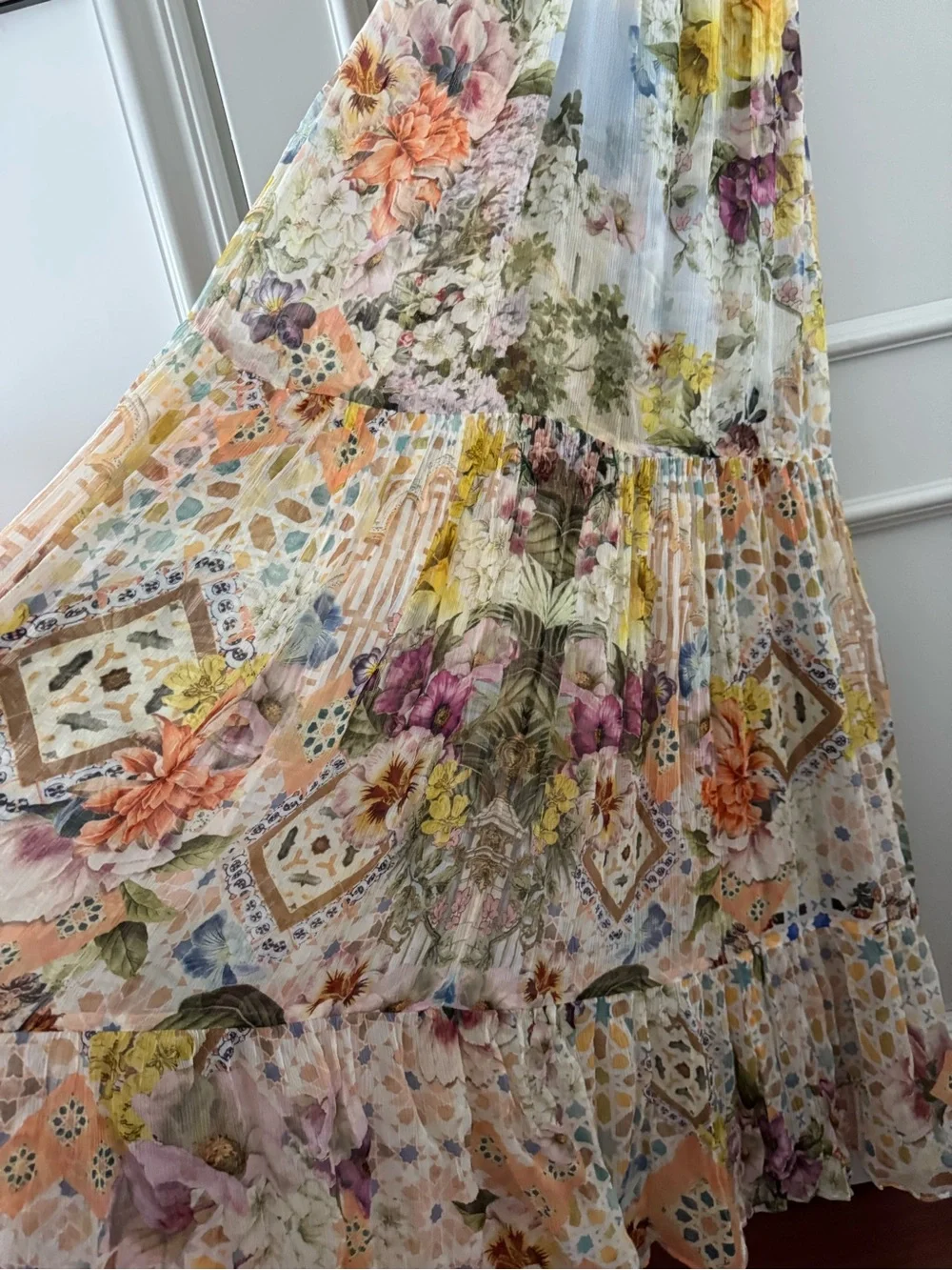 Camilla Bead Strap Gathered Panel Dress - Picture 7 of 11